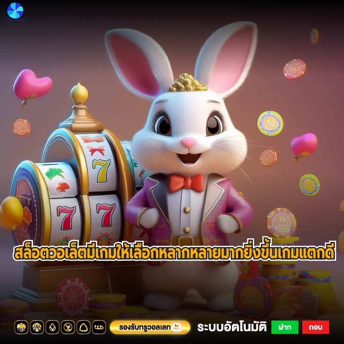 สล็อตวอเล็ตมีเกมให้เลือกหลากหลายมากยิ่งขึ้นเกมแตกดี